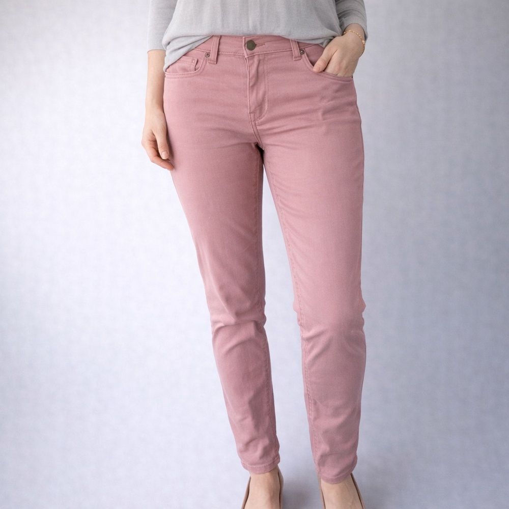 Kensie High Rise Women's Ankle Jeans Dusty Rose Pink 6 / 28